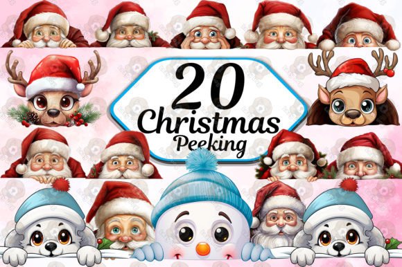 Add Whimsy to Your Holiday Crafts with Peeking Clipart