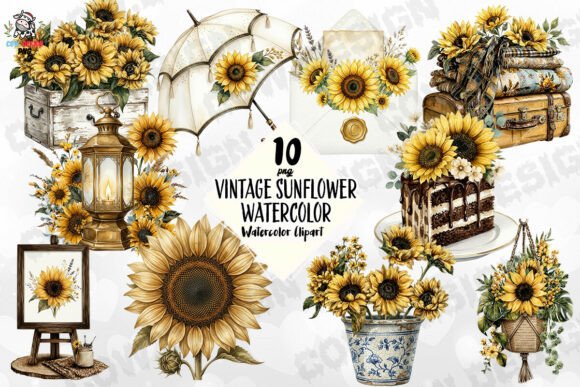 Bring Rustic Charm to Your Projects with Sunflower Art