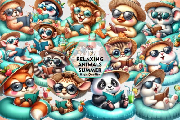 Bring Summer Serenity to Your Projects with Relaxing Animals