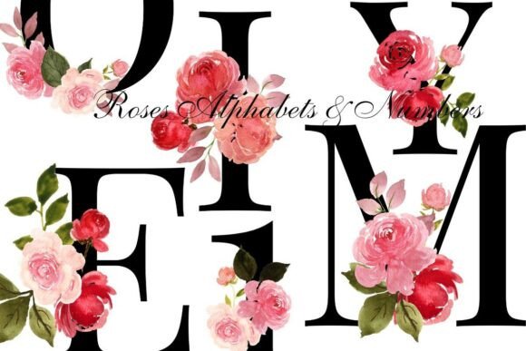 Floral Alphabet Letters & Numbers PNG: A Designer's Dream Asset