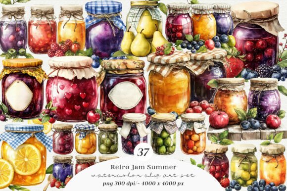 Summer Vibes & Retro Design: The Ultimate Clipart Collection