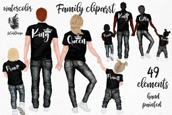 Warmth and Authenticity: Family Clip Art for Creative Projects